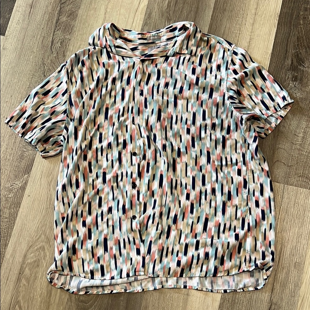 Multicolor Patterned Women's Top